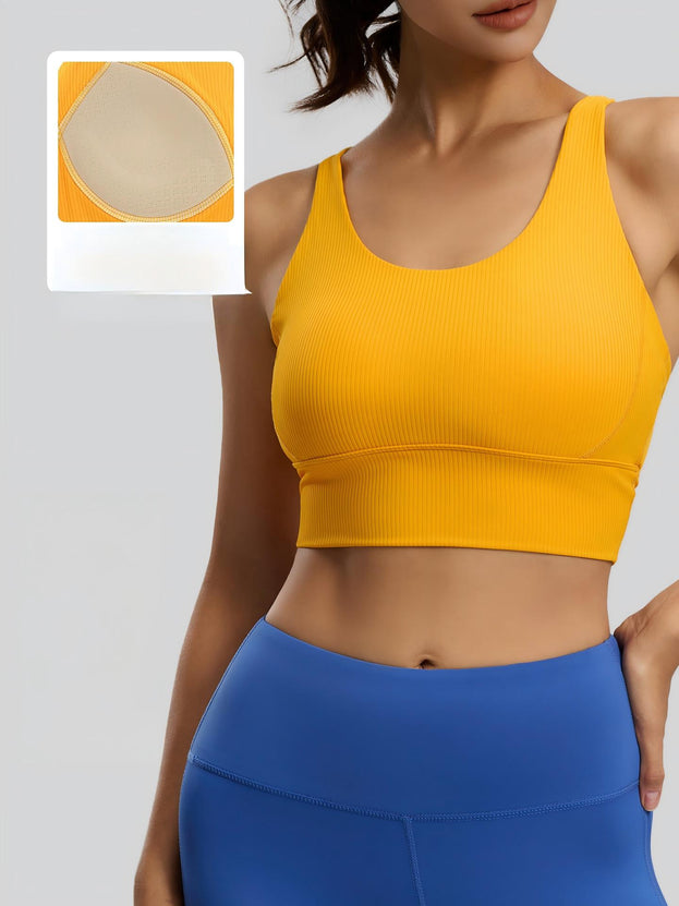 Striped Shock-Absorbing Fitness Yoga Underwear for Women