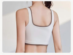 Color-Matched Gathering Motion Yoga Bra