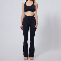 Tight-Fitting Sports Yoga Pants With Flared Legs For Women