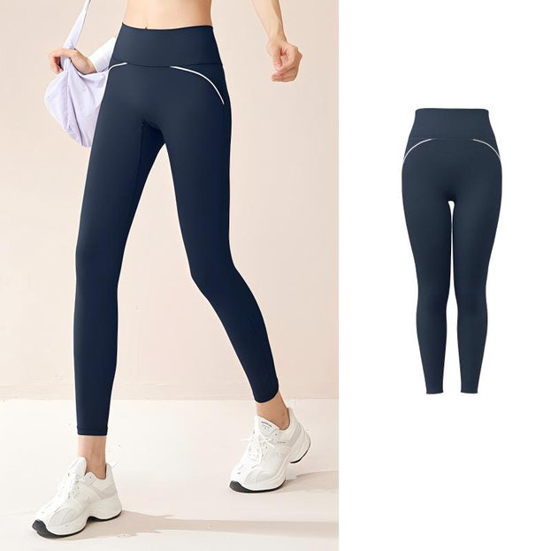 High-Waist Fitness Pants with High Elasticity and Naked Feeling