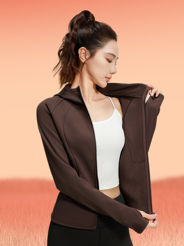 Winter and Autumn Casual Multi-purpose Yoga Fleece Jacket