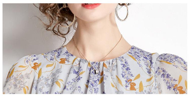 Fish Tail Floral Dress