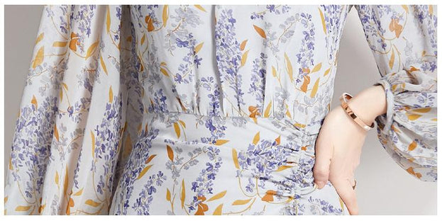 Fish Tail Floral Dress