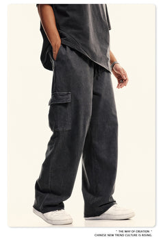 Summer Youth Casual Commuting Multi-pocket Workwear Men's Pants