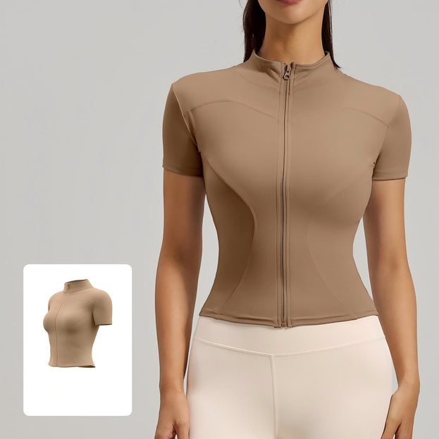 High Elasticity Tight Sports Yoga Top for Women