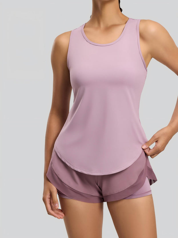 Breathable Sports Vest Mesh Hollow Yoga Clothing for Women