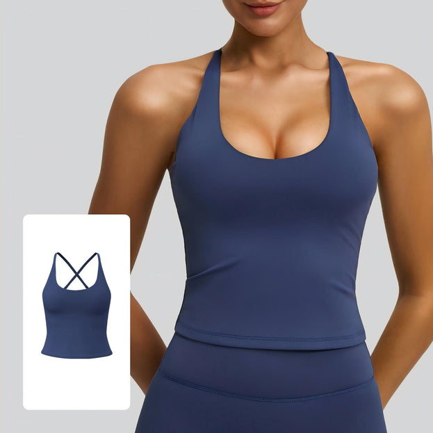 Yoga Vest Sleeveless Sling Sports Underwear for Women