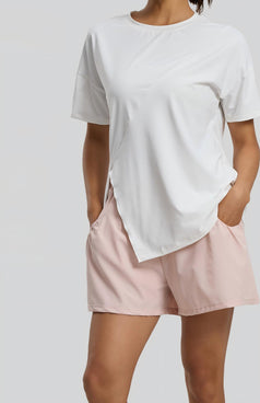Women's Split Loose Sports Fitness Top