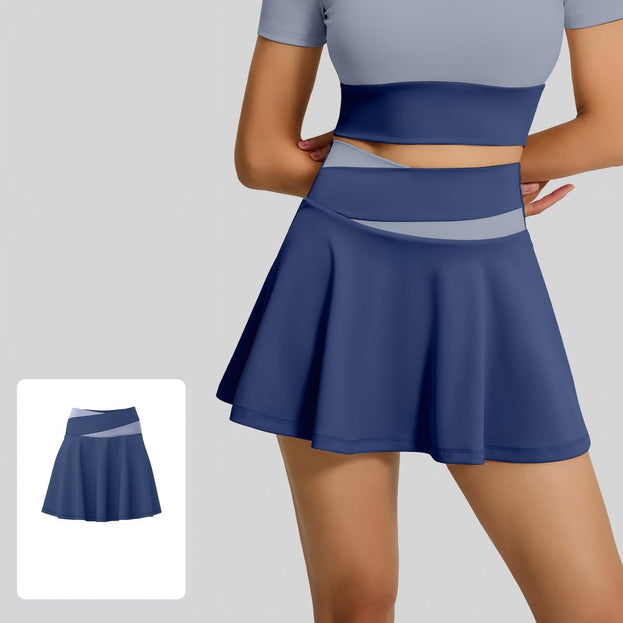Tight Naked Fake Two-Piece Anti-Light Yoga Culottes