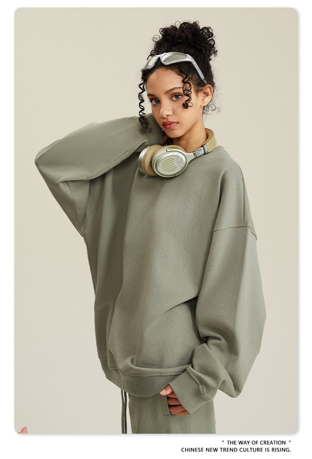 Autumn Solid-color Fashionable And Trendy Commuter Street Style Men's Sweatshirt