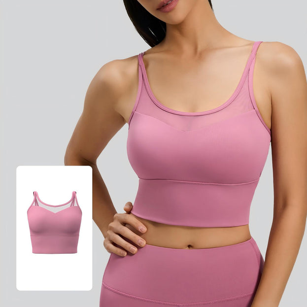 Beautiful Back Cross Gather Sports Fitness Thin Shoulder Bra