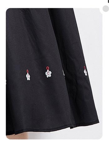 Fashion Print Vintage Lapel Long-Sleeved Slim-Looking Long Skirt Dress