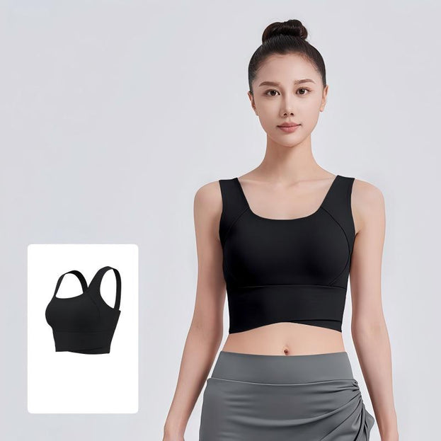 High Waist Cross Vests Fitness Yoga Underwear