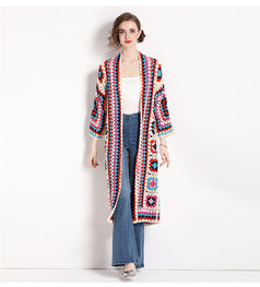Travel Holiday Knitted Shawl Cardigan