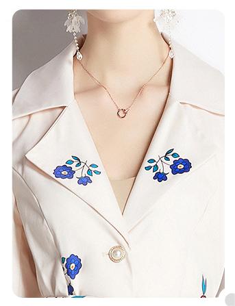 Suit Collar Coat Female Spring and Autumn Temperament Waist Slimming Breasted Mid-Length Trench Coat