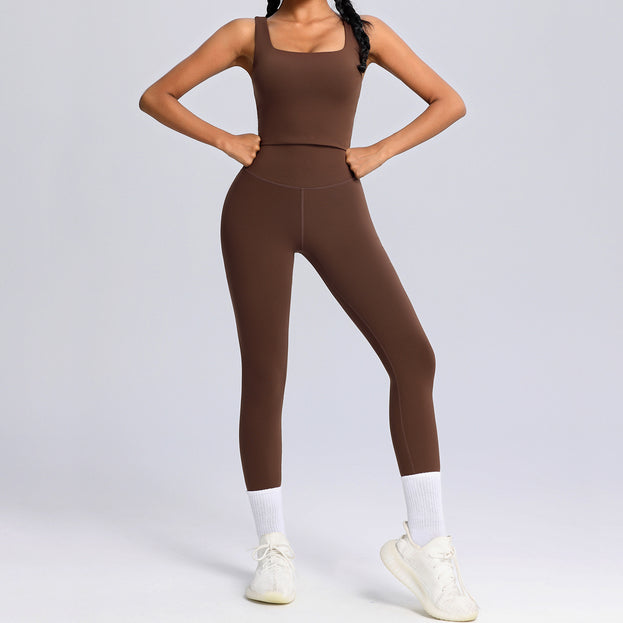 Lycra High-End Sports High-Stretch Fitness Yoga Set