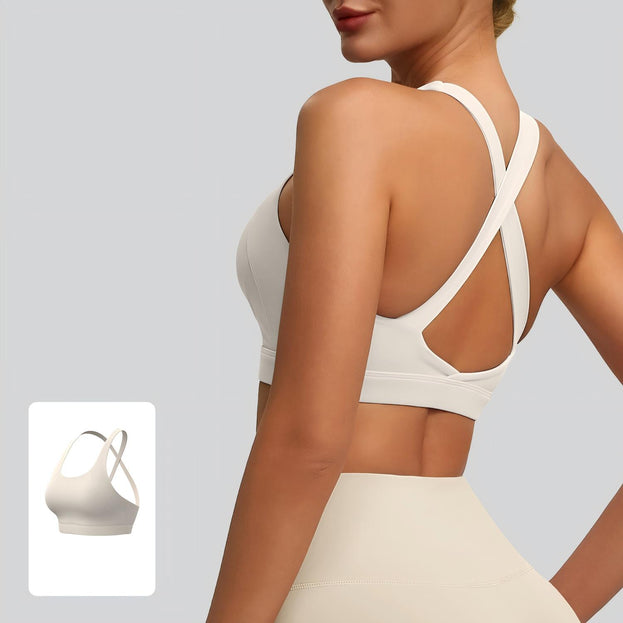 Cross-Detachable High-Elasticity Sports Bra