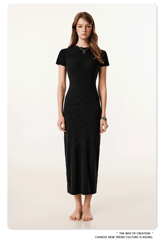 Women's Heavy Washed Short Sleeve Dress
