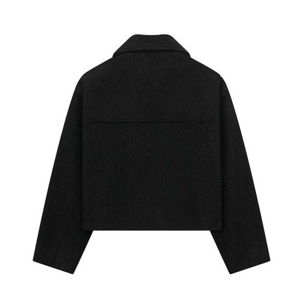 Spring and Autumn Fashionable and Casual Versatile Short Tweed Jacket for Women