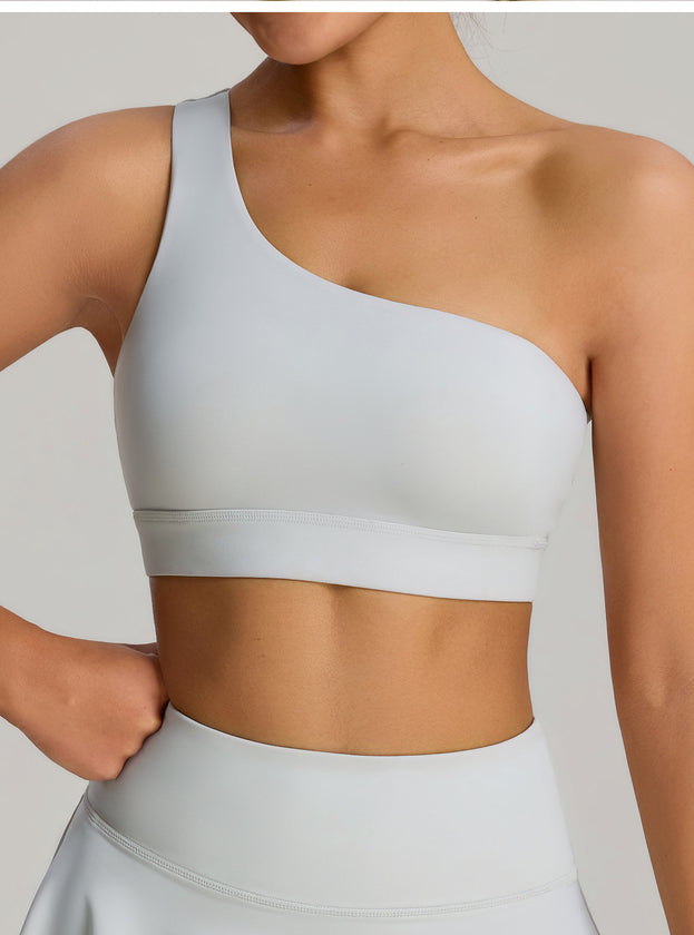 New-Style Women's One-Shoulder Design Tight-Fit Yoga Sports Vest