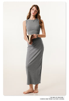 Summer Fashionable And Sexy Slim-fitting Commuter Knitted Dress