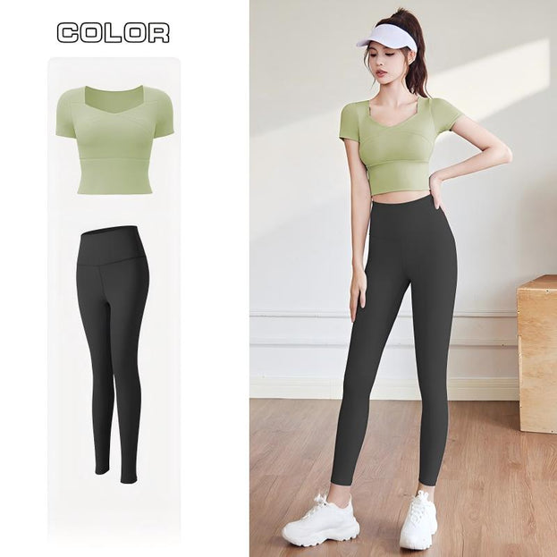 Sports And Yoga Workout Set With Padded Cups for Women