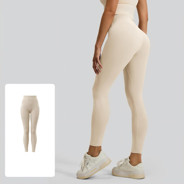 Women's No Camel Toe High-Waisted Sports Tight Yoga Pants