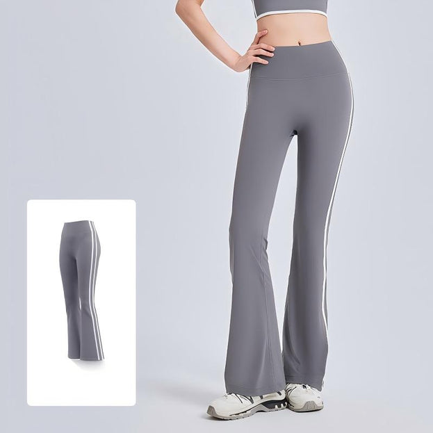 Linear Outdoor Sports Slim High Elastic Yoga Pants