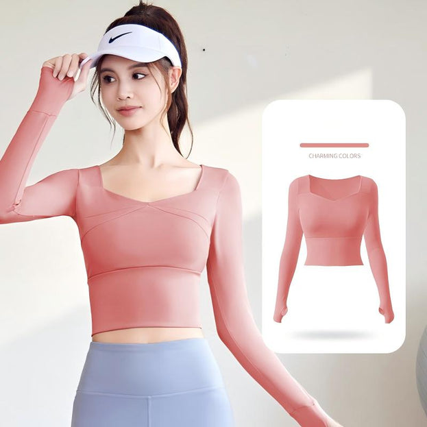 Slimming And Breathable Sports Yoga Top For Women