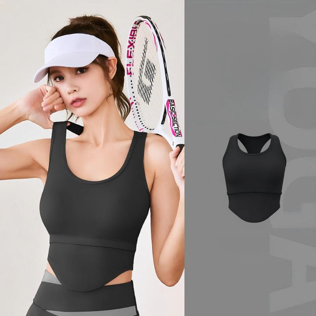 High-strength Shockproof U-shaped Yoga Top Vest for Women