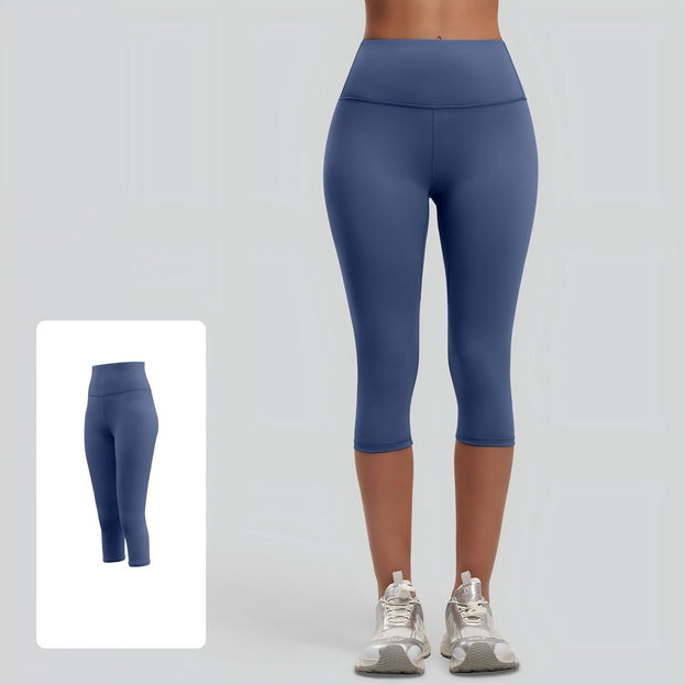 Women's High-Waist Tight Hip-Lifting Cropped Yoga Pants