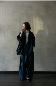 Combed Cotton V-neck Casual Loose Commuter Women Blouse