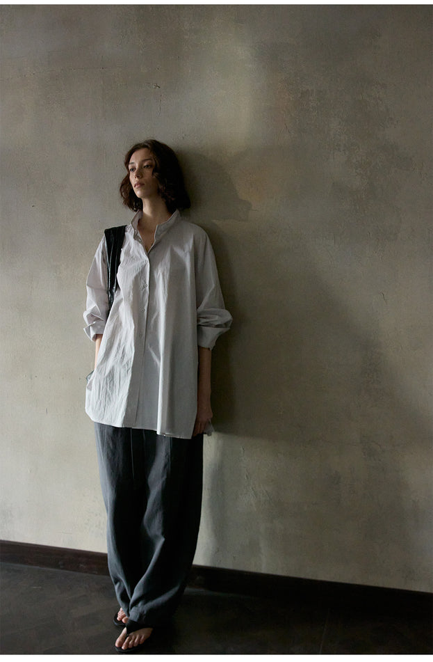 Long-Staple Cotton, Light And Simple, Comfortable For Commuting Women Blouse