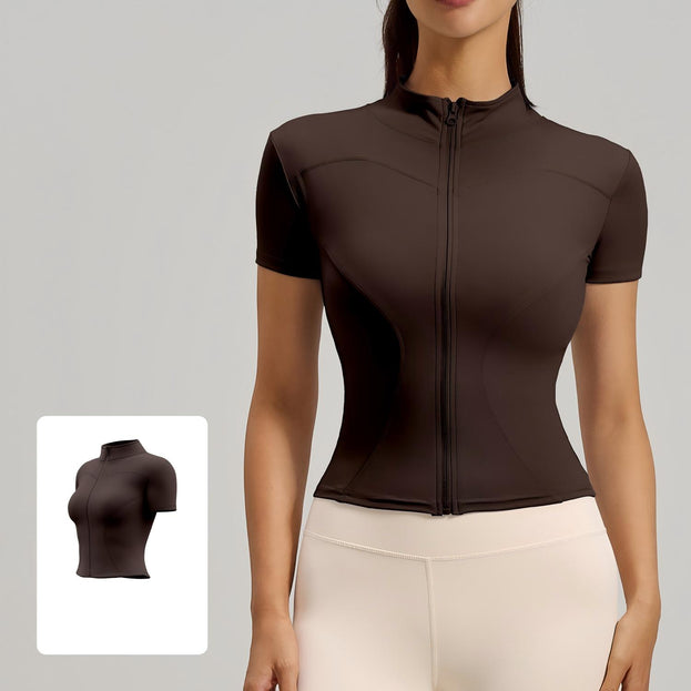 High Elasticity Tight Sports Yoga Top for Women