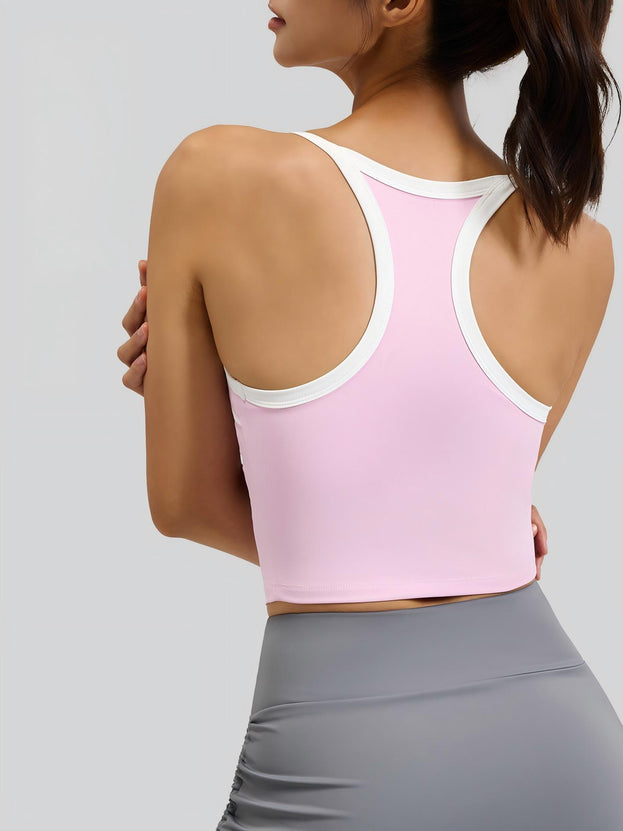 Women's Line Sense Vest One-piece Cup Yoga Bra Top