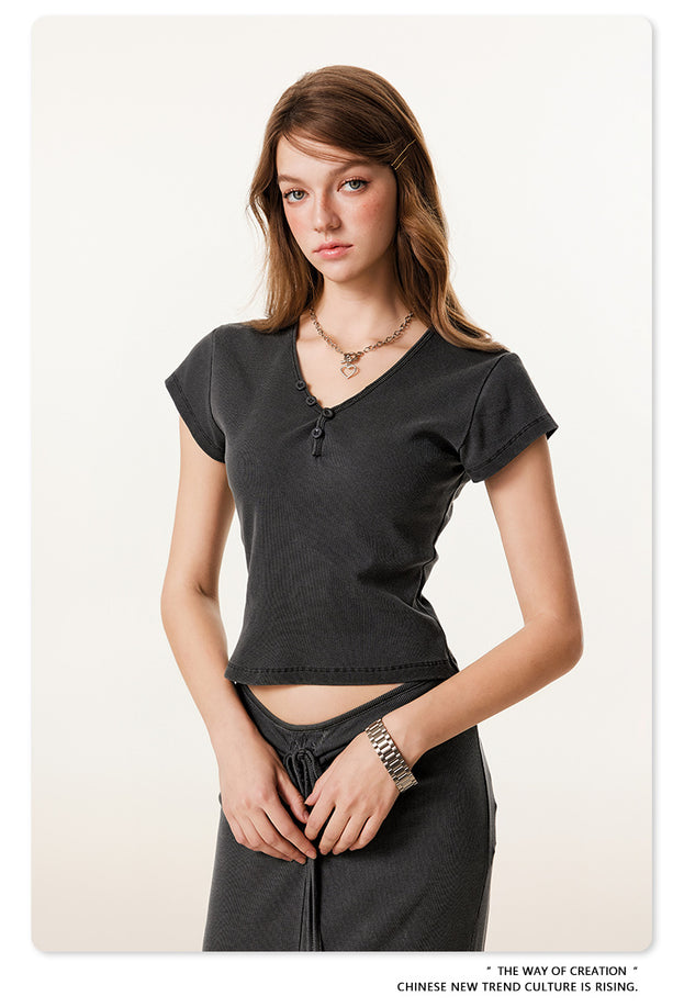 Summer Hot Girl Sexy Beautiful Casual Commuter top