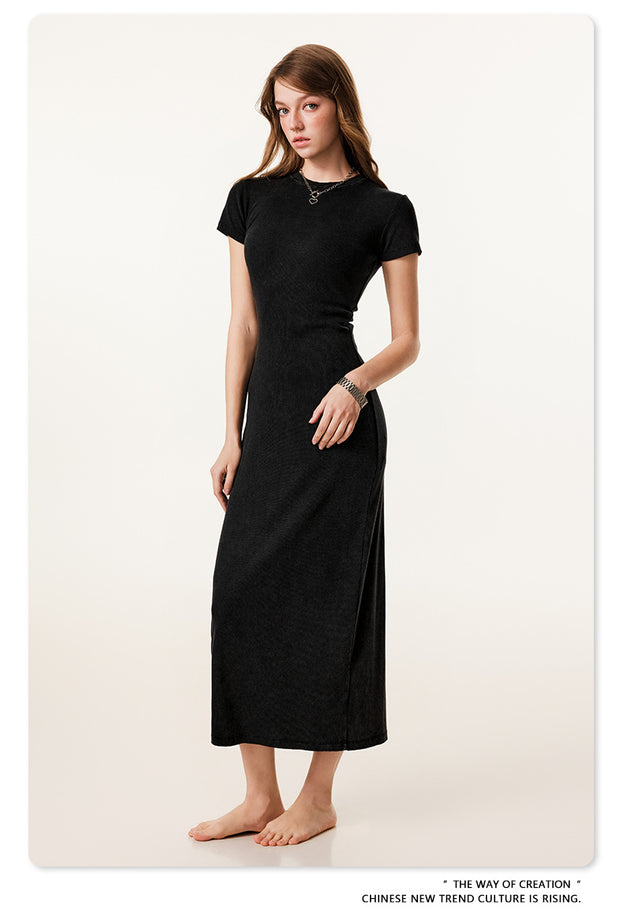 Women's Heavy Washed Short Sleeve Dress
