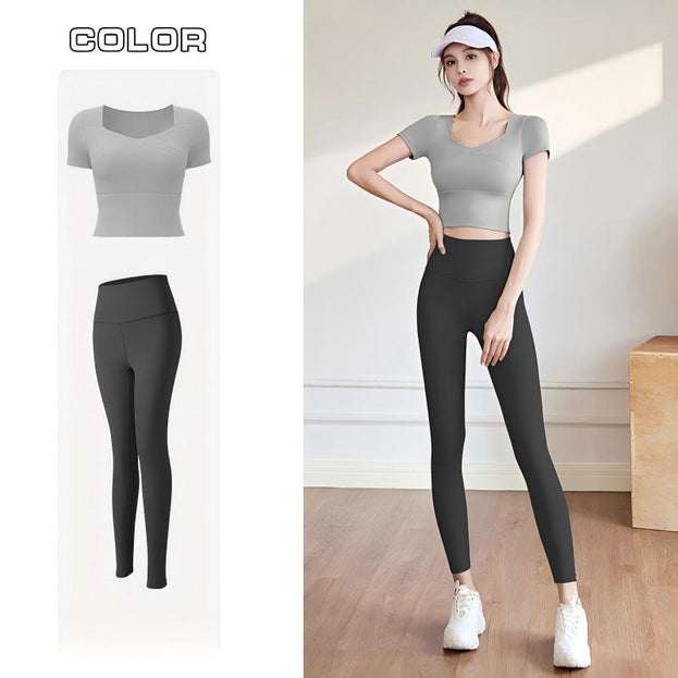 Sports And Yoga Workout Set With Padded Cups for Women