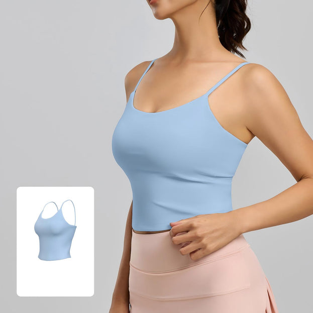 Yoga Fitness Outerwear with Detachable Bra Straps