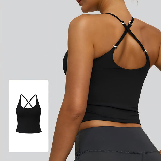 Yoga Vest Sleeveless Sling Sports Underwear for Women