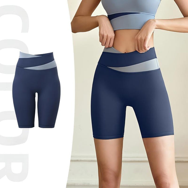 Women's Colorblock Casual Breathable High Elastic Yoga Pants