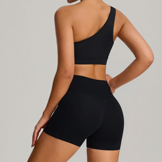 New-Style Women's High-End Tight-Fit Sports Yoga Set With Pockets