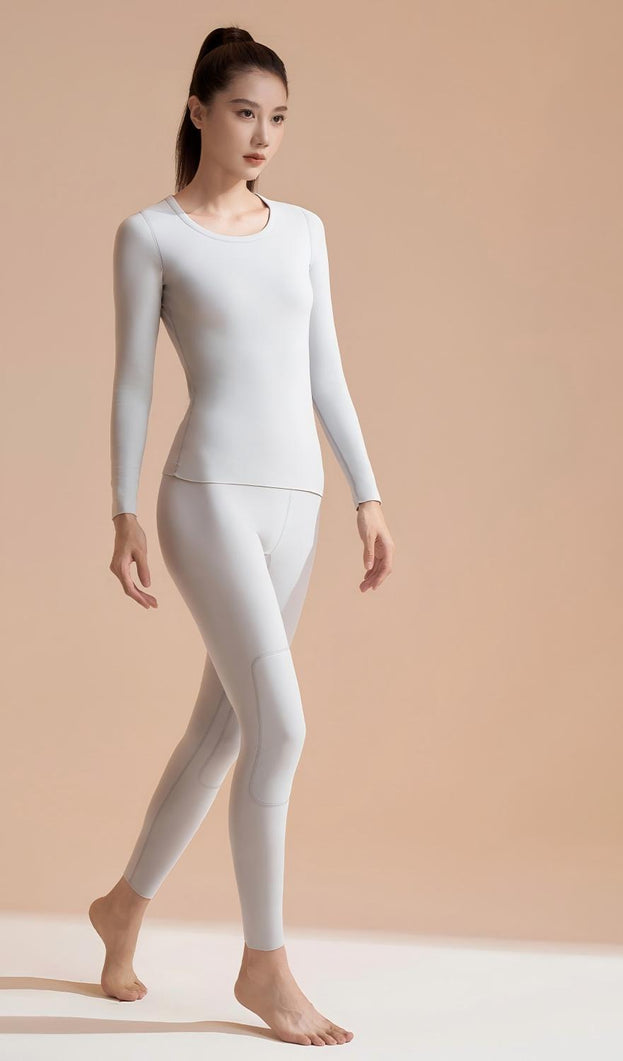 Reversible Warm High Elastic Round Neck Suit for Women