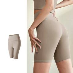 Women's High-Waist Stretchable Sports Tight Yoga Shorts