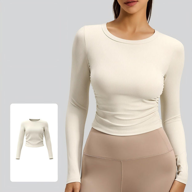 Autumn New Slim-fit Tight Waist Yoga Suit Long Sleeves