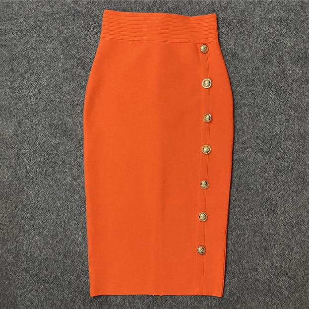 Summer Fashion Versatile Elegant High-Waist Bodycon Skirt for Women