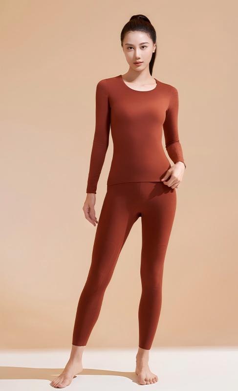 Reversible Warm High Elastic Round Neck Suit for Women