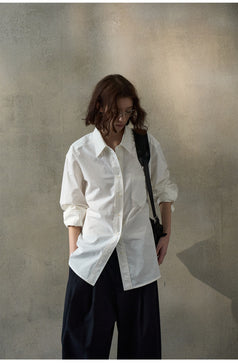 A Stylish, All-cotton, Slimming Commuting Cinched Waist Women Top