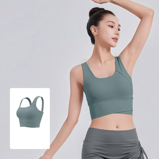 High Waist Cross Vests Fitness Yoga Underwear