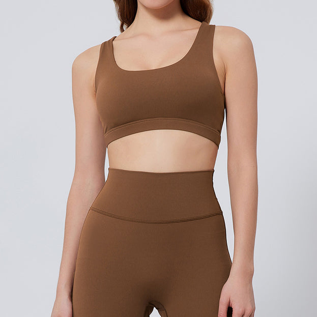 Square-Neck Tight-Fitting Sports Fitness Yoga Tank Top For Women